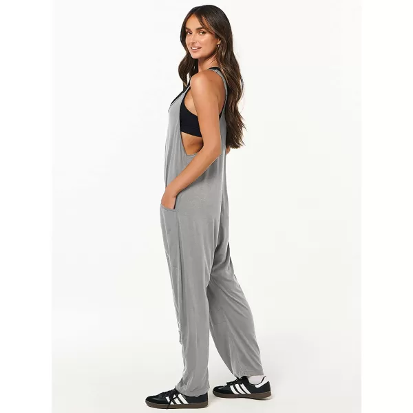 imageANRABESS Womens Casual Loose Sleeveless Jumpsuits Adjustbale Spaghetti Strap V Neck Harem Long Pants Overalls with PocketsLight Gray