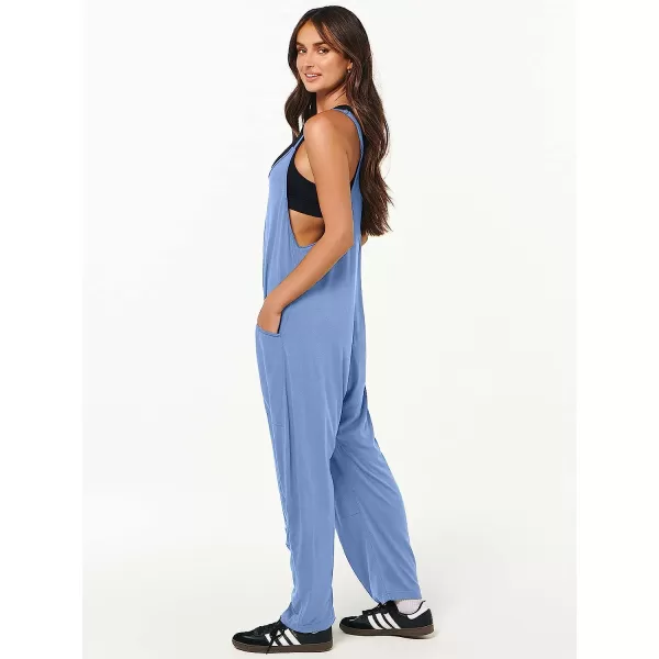 imageANRABESS Womens Casual Loose Sleeveless Jumpsuits Adjustbale Spaghetti Strap V Neck Harem Long Pants Overalls with PocketsSky Blue