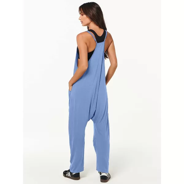 imageANRABESS Womens Casual Loose Sleeveless Jumpsuits Adjustbale Spaghetti Strap V Neck Harem Long Pants Overalls with PocketsSky Blue