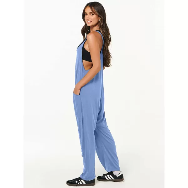 imageANRABESS Womens Casual Loose Sleeveless Jumpsuits Adjustbale Spaghetti Strap V Neck Harem Long Pants Overalls with PocketsSky Blue