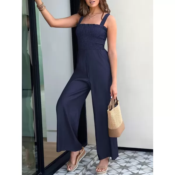 imageANRABESS Womens Casual Loose Sleeveless Tank Jumpsuits Square Collar Smocked Wide Leg Jumpsuit Rompers with Pockets02navy Blue