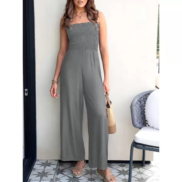 imageANRABESS Womens Casual Loose Sleeveless Tank Jumpsuits Square Collar Smocked Wide Leg Jumpsuit Rompers with Pockets03grey