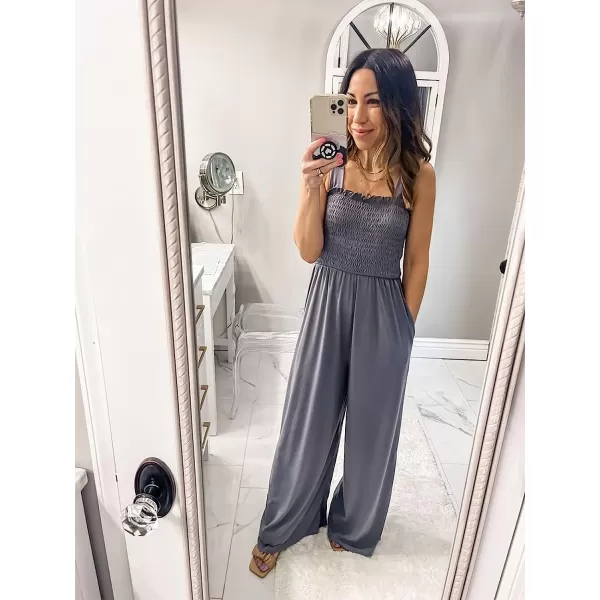 imageANRABESS Womens Casual Loose Sleeveless Tank Jumpsuits Square Collar Smocked Wide Leg Jumpsuit Rompers with Pockets03grey