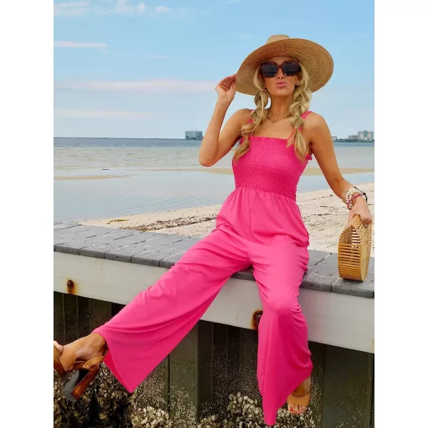 imageANRABESS Womens Casual Loose Sleeveless Tank Jumpsuits Square Collar Smocked Wide Leg Jumpsuit Rompers with Pockets06pink