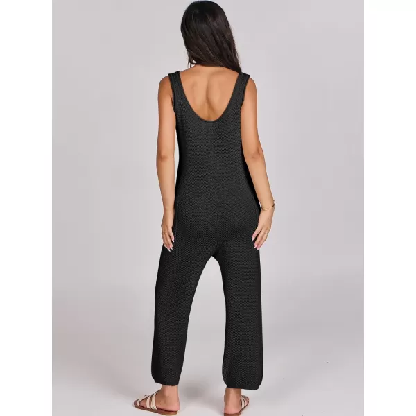 imageANRABESS Womens Casual Sleeveless Knit Sweater Jumpsuits Rompers Summer One Piece Lounge OutfitsBlack