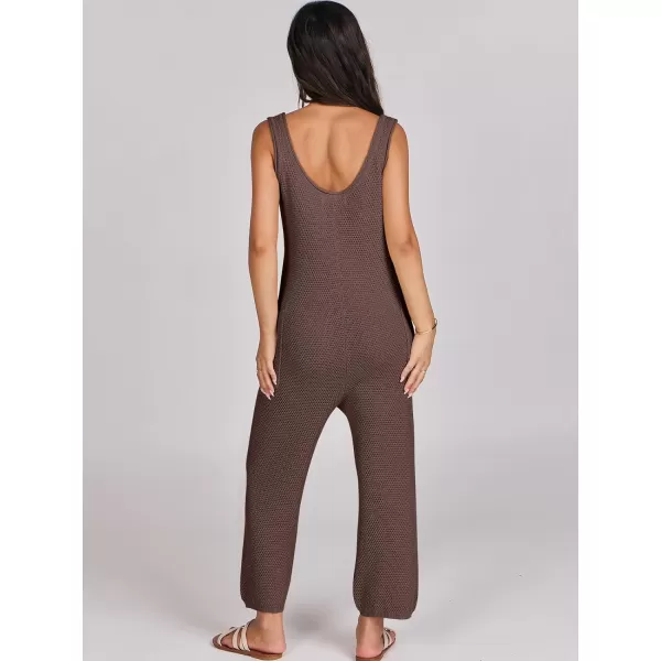 imageANRABESS Womens Casual Sleeveless Knit Sweater Jumpsuits Rompers Summer One Piece Lounge OutfitsCoffee