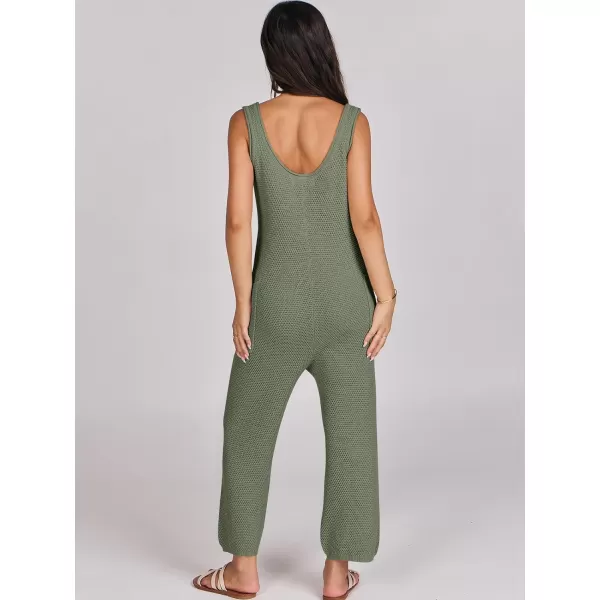 imageANRABESS Womens Casual Sleeveless Knit Sweater Jumpsuits Rompers Summer One Piece Lounge OutfitsOlive