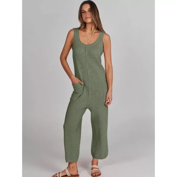 imageANRABESS Womens Casual Sleeveless Knit Sweater Jumpsuits Rompers Summer One Piece Lounge OutfitsOlive