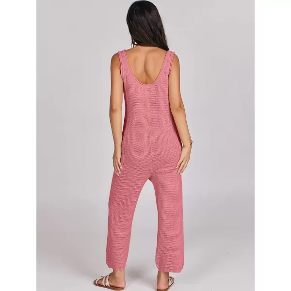 imageANRABESS Womens Casual Sleeveless Knit Sweater Jumpsuits Rompers Summer One Piece Lounge OutfitsPink