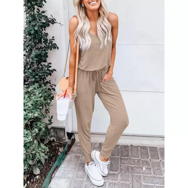 imageANRABESS Womens Causal Tank Jumpsuits Sleeveless Drawstring Elastic Waist Loose Summer Romper Outfits with Pockets01khaki