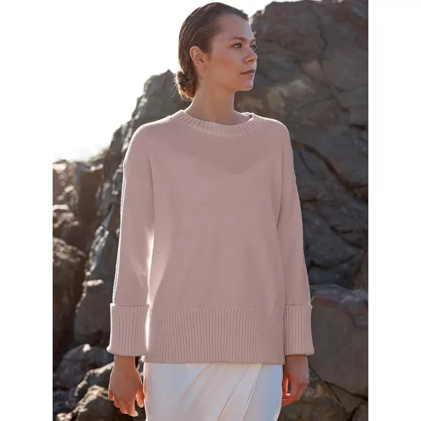 imageANRABESS Womens Crewneck Long Sleeve Oversized Fuzzy Knit Chunky Warm Pullover Sweater TopGray Purple