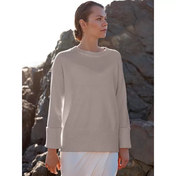 imageANRABESS Womens Crewneck Long Sleeve Oversized Fuzzy Knit Chunky Warm Pullover Sweater TopPurple