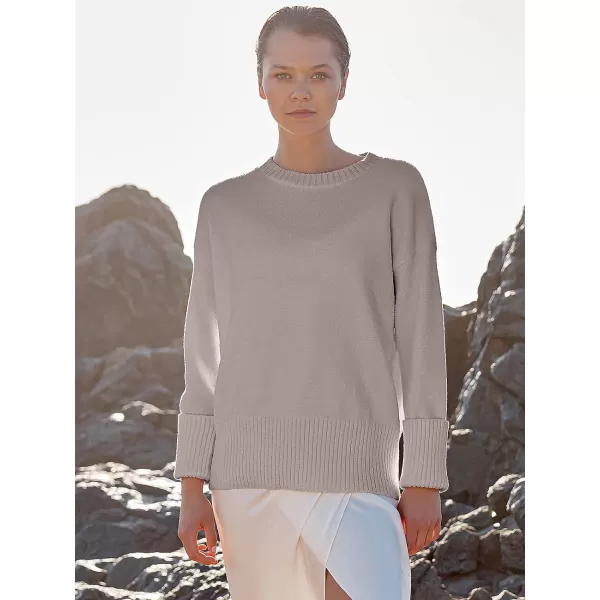 imageANRABESS Womens Crewneck Long Sleeve Oversized Fuzzy Knit Chunky Warm Pullover Sweater TopPurple