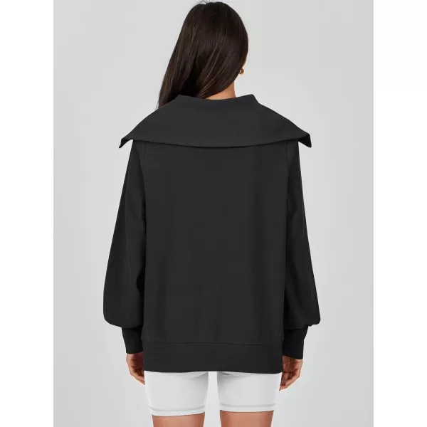 imageANRABESS Womens Full Zip Up Hoodie Sweatshirt 2023 Winter Casual Long Sleeve Sweaters Jackets Fall Warm Trendy ClothesBlack