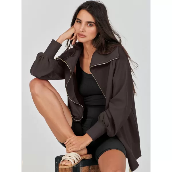 imageANRABESS Womens Full Zip Up Hoodie Sweatshirt 2023 Winter Casual Long Sleeve Sweaters Jackets Fall Warm Trendy ClothesBrown