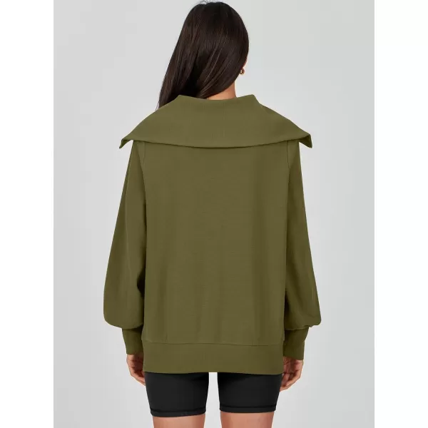imageANRABESS Womens Full Zip Up Hoodie Sweatshirt 2023 Winter Casual Long Sleeve Sweaters Jackets Fall Warm Trendy ClothesGreen