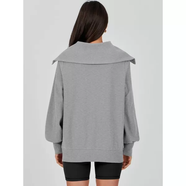 imageANRABESS Womens Full Zip Up Hoodie Sweatshirt 2023 Winter Casual Long Sleeve Sweaters Jackets Fall Warm Trendy ClothesGrey