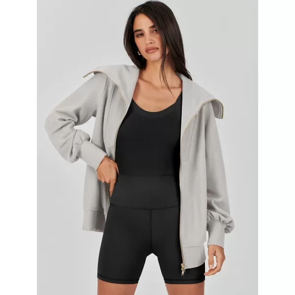 imageANRABESS Womens Full Zip Up Hoodie Sweatshirt 2023 Winter Casual Long Sleeve Sweaters Jackets Fall Warm Trendy ClothesLight Khaki