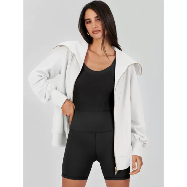 imageANRABESS Womens Full Zip Up Hoodie Sweatshirt 2023 Winter Casual Long Sleeve Sweaters Jackets Fall Warm Trendy ClothesWhite
