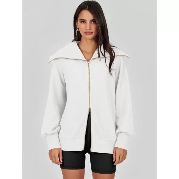 imageANRABESS Womens Full Zip Up Hoodie Sweatshirt 2023 Winter Casual Long Sleeve Sweaters Jackets Fall Warm Trendy ClothesWhite