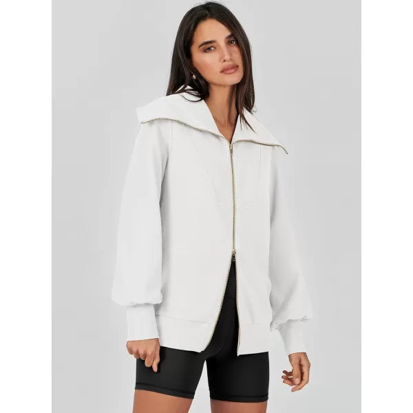 imageANRABESS Womens Full Zip Up Hoodie Sweatshirt 2023 Winter Casual Long Sleeve Sweaters Jackets Fall Warm Trendy ClothesWhite