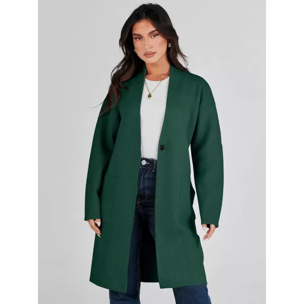 imageANRABESS Womens Fuzzy Cardigan Open Front Long Sleeve Oversized Button Fleece Sweaters Jacket 2023 Trendy CoatGreen