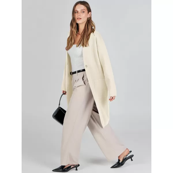 imageANRABESS Womens Fuzzy Cardigan Open Front Long Sleeve Oversized Button Fleece Sweaters Jacket 2023 Trendy CoatWhite