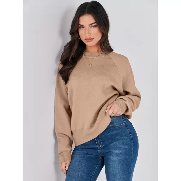 imageANRABESS Womens Long Sleeve Crewneck Casual Oversized Cropped Pullover Sweater Sweatshirts B1140shenxingM KhakiANRABESS Womens Long Sleeve Crewneck Casual Oversized Cropped Pullover Sweater Sweatshirts B1140shenxingM Khaki