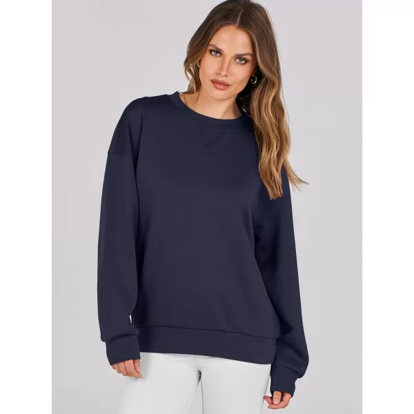 imageANRABESS Womens Long Sleeve Crewneck Shirt Top Loose Fit 2024 Fashion Pullover SweatshirtsNavy Blue