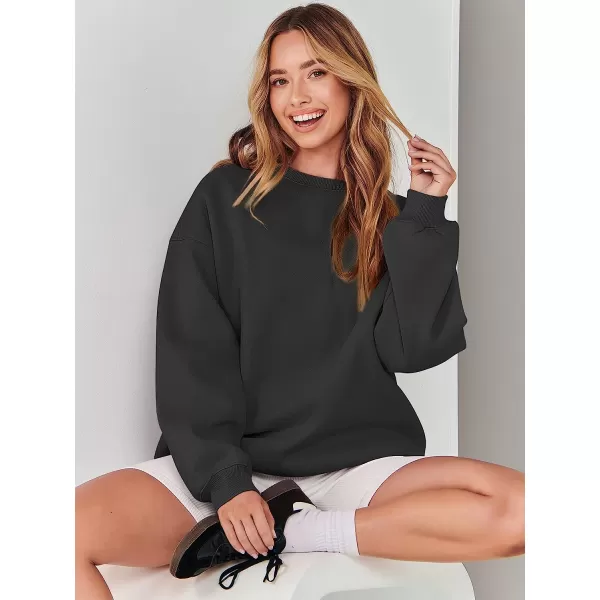 imageANRABESS Womens Long Sleeve Sweatshirt Casual Crewneck Loose Fit Pollover Hoodie Fleece Fall TopsBlack