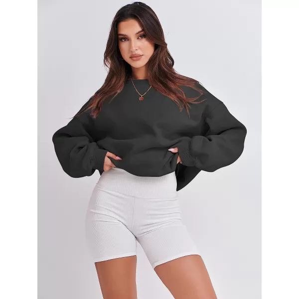 imageANRABESS Womens Long Sleeve Sweatshirt Casual Crewneck Loose Fit Pollover Hoodie Fleece Fall TopsBlack