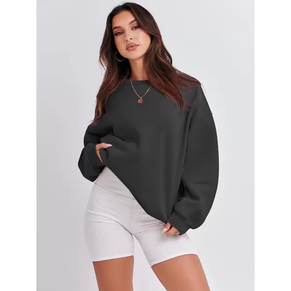 imageANRABESS Womens Long Sleeve Sweatshirt Casual Crewneck Loose Fit Pollover Hoodie Fleece Fall TopsBlack