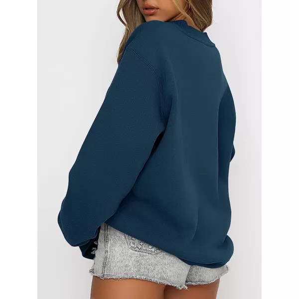 imageANRABESS Womens Long Sleeve Sweatshirt Casual Crewneck Loose Fit Pollover Hoodie Fleece Fall TopsNavy Blue
