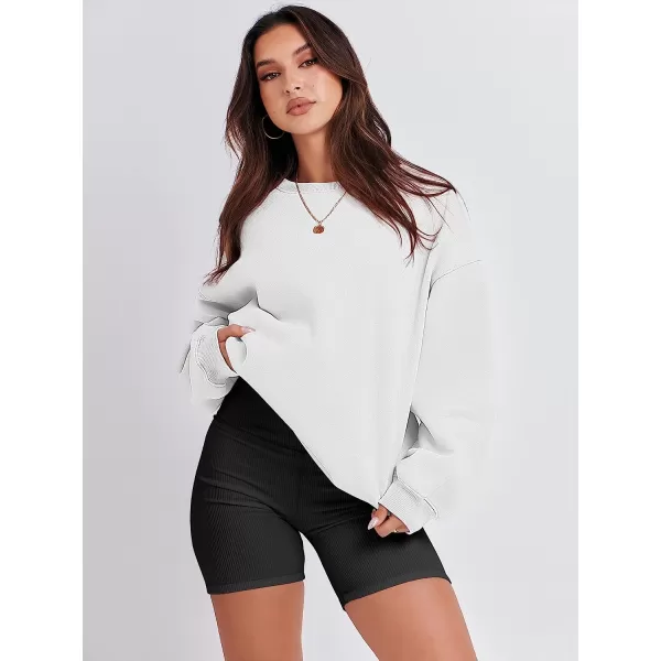 imageANRABESS Womens Long Sleeve Sweatshirt Casual Crewneck Loose Fit Pollover Hoodie Fleece Fall TopsWhite