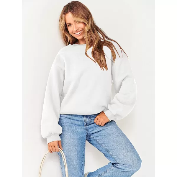 imageANRABESS Womens Long Sleeve Sweatshirt Casual Crewneck Loose Fit Pollover Hoodie Fleece Fall TopsWhite
