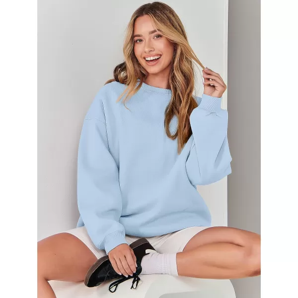 imageANRABESS Womens Long Sleeve Sweatshirt Casual Crewneck Loose Fit Pullover Hoodie Fleece Fall TopsBlue