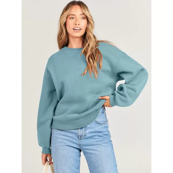 imageANRABESS Womens Long Sleeve Sweatshirt Casual Crewneck Loose Fit Pullover Hoodie Fleece Fall TopsLake