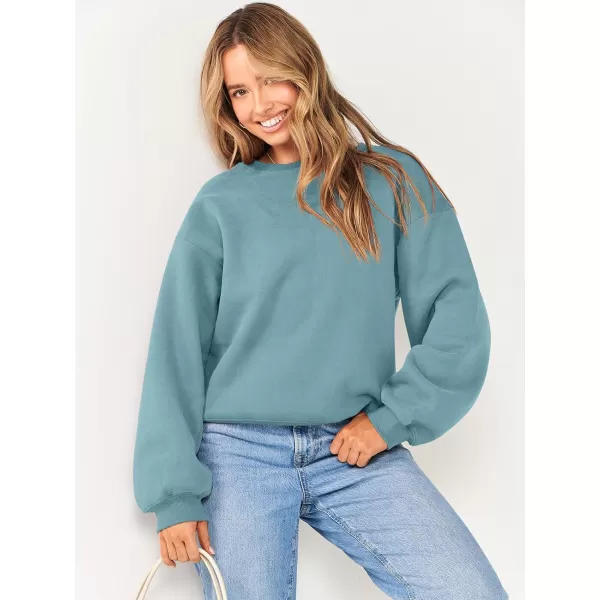 imageANRABESS Womens Long Sleeve Sweatshirt Casual Crewneck Loose Fit Pullover Hoodie Fleece Fall TopsLake