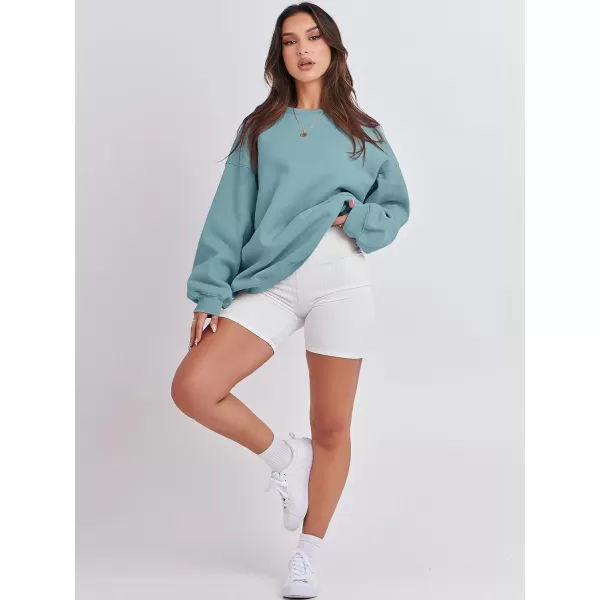 imageANRABESS Womens Long Sleeve Sweatshirt Casual Crewneck Loose Fit Pullover Hoodie Fleece Fall TopsLake