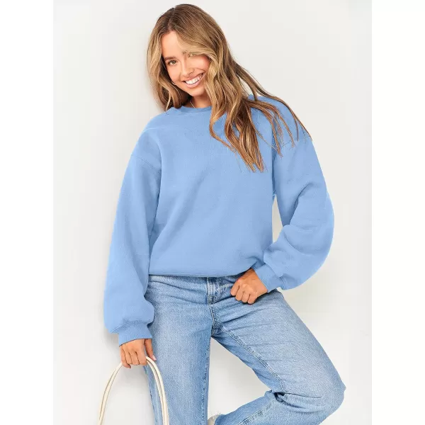 imageANRABESS Womens Long Sleeve Sweatshirt Casual Crewneck Loose Fit Pullover Hoodie Fleece Fall TopsLight Blue