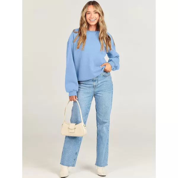 imageANRABESS Womens Long Sleeve Sweatshirt Casual Crewneck Loose Fit Pullover Hoodie Fleece Fall TopsLight Blue