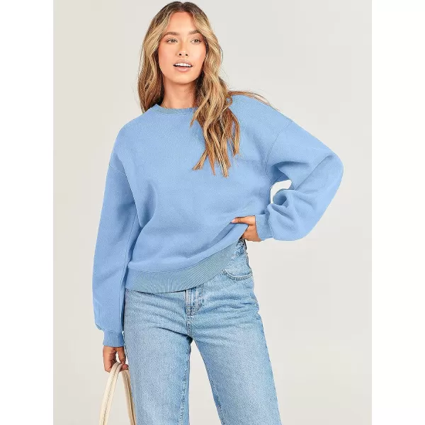 imageANRABESS Womens Long Sleeve Sweatshirt Casual Crewneck Loose Fit Pullover Hoodie Fleece Fall TopsLight Blue