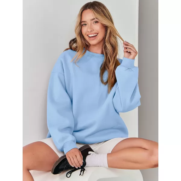 imageANRABESS Womens Long Sleeve Sweatshirt Casual Crewneck Loose Fit Pullover Hoodie Fleece Fall TopsLight Blue