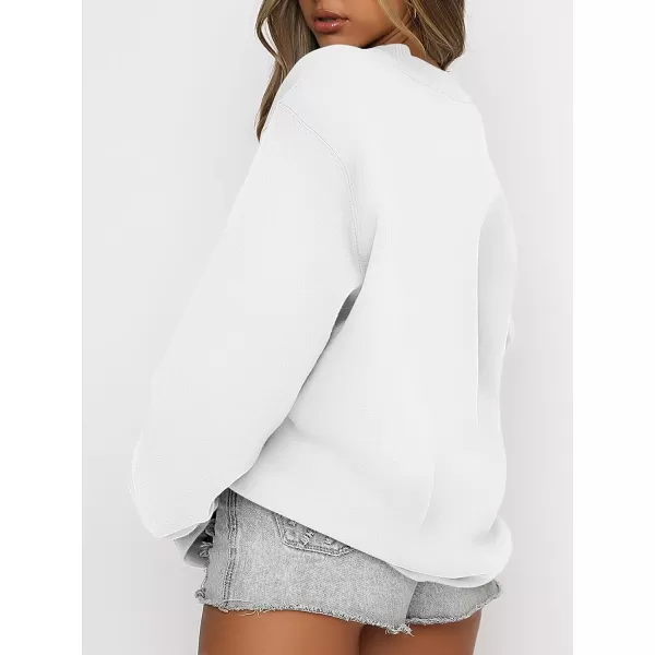 imageANRABESS Womens Long Sleeve Sweatshirt Casual Crewneck Loose Fit Pullover Hoodie Fleece Fall TopsWhite