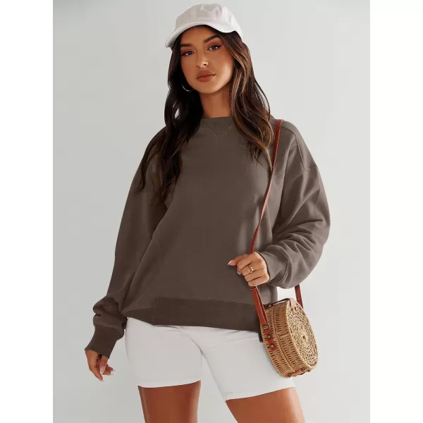 imageANRABESS Womens Long Sleeve Sweatshirt Crewneck Casual Cropped Pullover Top 2023 Winter Trendy ClothesBrown