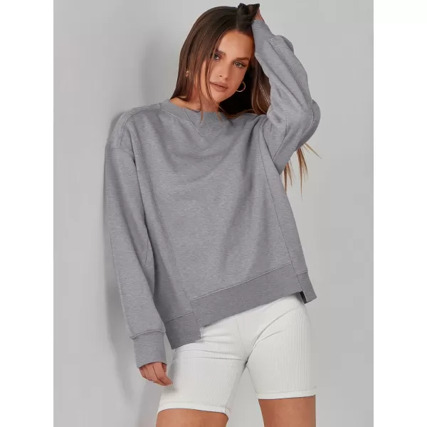 imageANRABESS Womens Long Sleeve Sweatshirt Crewneck Casual Cropped Pullover Top 2023 Winter Trendy ClothesGrey