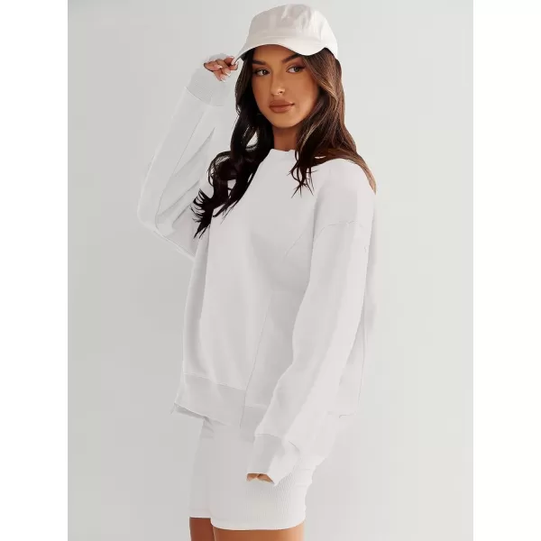 imageANRABESS Womens Long Sleeve Sweatshirt Crewneck Casual Cropped Pullover Top 2023 Winter Trendy ClothesWhite