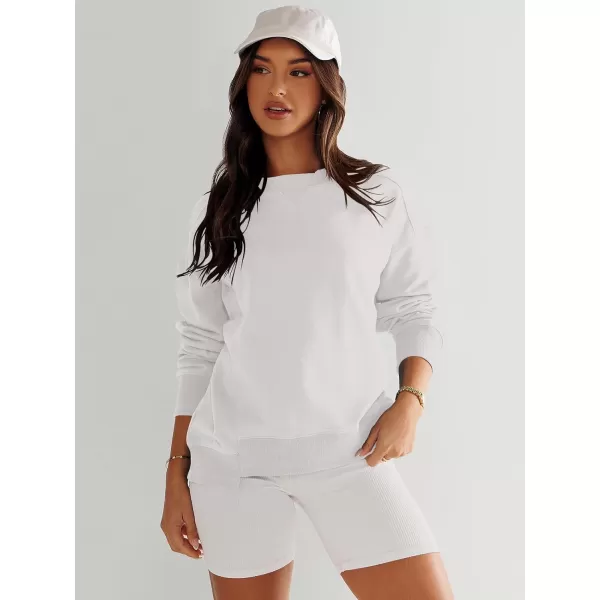 imageANRABESS Womens Long Sleeve Sweatshirt Crewneck Casual Cropped Pullover Top 2023 Winter Trendy ClothesWhite