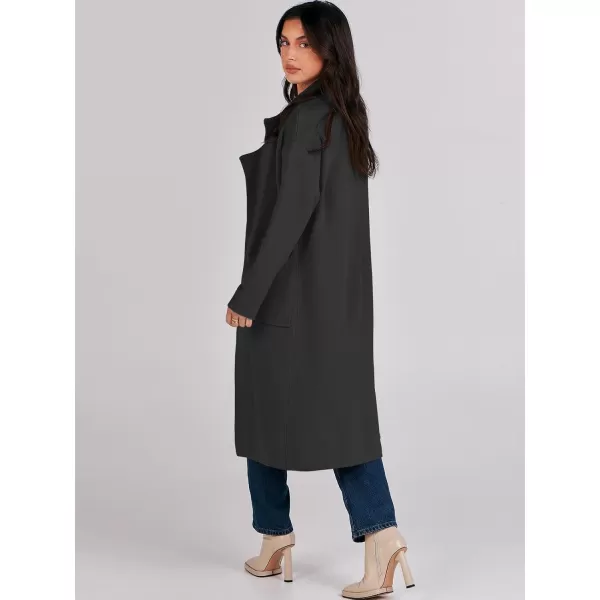 imageANRABESS Womens Long Sweater Coats Open Front Knit Cardigans Long Sleeve Lapel Oversized Fall Winter Coatigan JacketsBlack