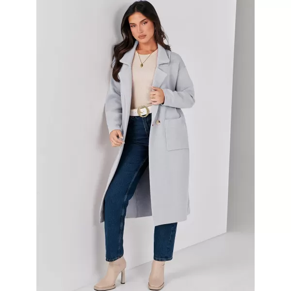 imageANRABESS Womens Long Sweater Coats Open Front Knit Cardigans Long Sleeve Lapel Oversized Fall Winter Coatigan JacketsGrey